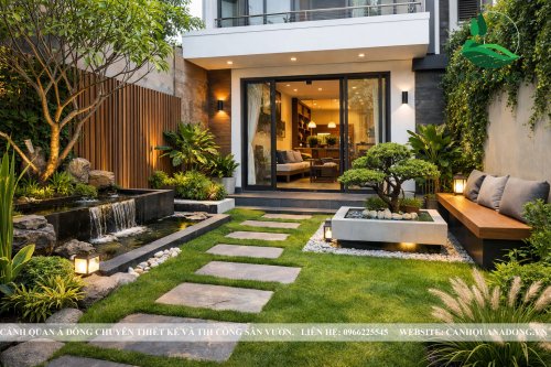 Thi Công Tiểu Cảnh Sân Vườn Nhà Phố Tại Bắc Ninh Đẹp Hiện Đại