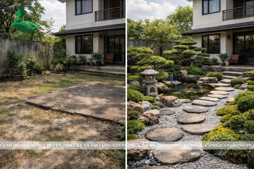 Cải Tạo Sân Vườn Cũ Thành Khu Vườn Nhật Bản Đẹp Ngoạn Mục