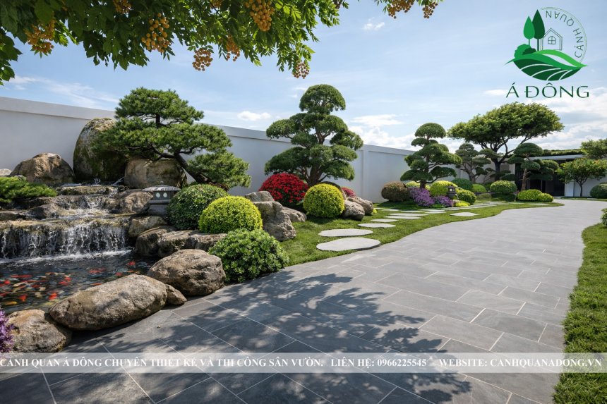 thiết kế cảnh quan sân vườn chuyên nghiệp cho biệt thự nghỉ dưỡng