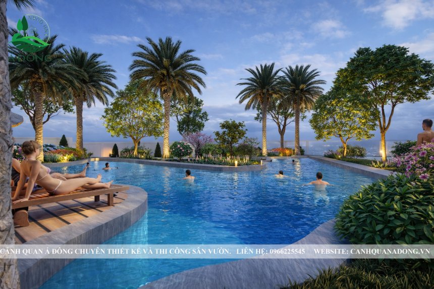 mẫu thiết kế cảnh quan sân vườn đẹp, hiện đại và hài hòa thiên nhiên