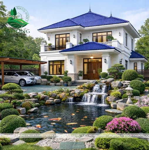 cảnh quan sân vườn nhật bản cho biệt thự