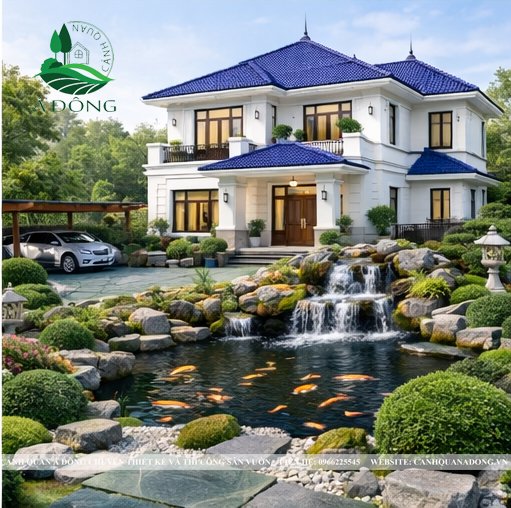 thiết kế cảnh quan sân vườn biệt thự tại quảng ninh