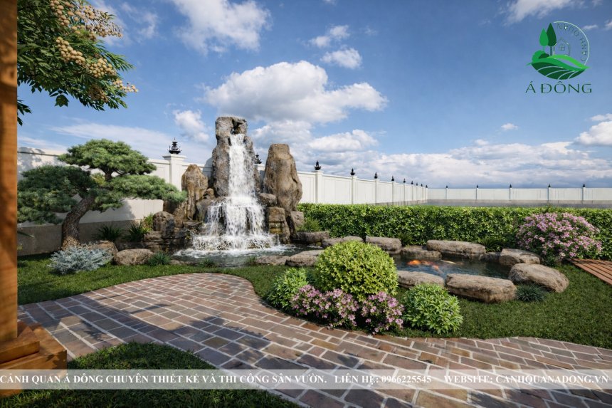 thiết kế cảnh quan vườn quê Việt Nam với không gian xanh mộc mạc