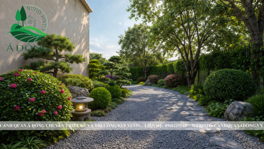thiết kế cảnh quan sân vườn theo yêu cầu cho nhà ở cao cấp